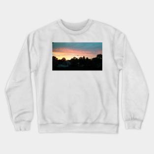 Orange, Pink and Blue Sunset Crewneck Sweatshirt